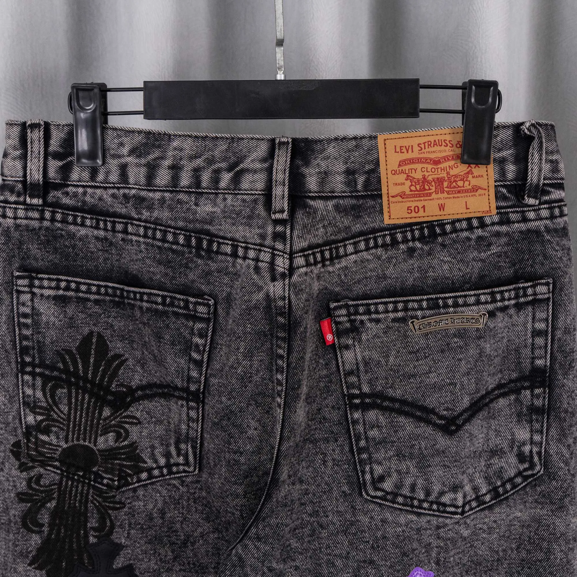 （ ） 155 vintage levis remake remake remake remake #CHROME HEARTS Same Style